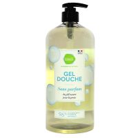 Gel douche neutre sans parfum pH neutre 1 Litre