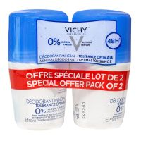 Déodorant 48h minéral tolérance optimale 2x50ml