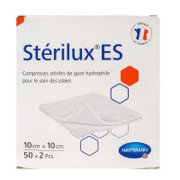 Sterilux ES compresses gaze  10cm x 10cm 50 sachets