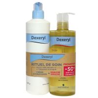 Rituel de soin crème hydratante 500ml + huile douche 500ml