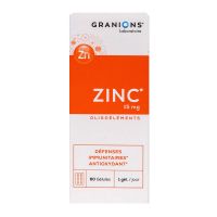 Zinc 15mg oligoéléments 60 gélules