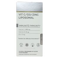 Vitamine C D3 Zinc liposomal immunité goût ananas 14 sticks