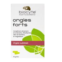 40 gélules ongles forts