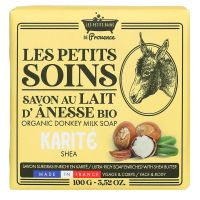 Les petits soins savon au lait d'anesse bio karité 100g
