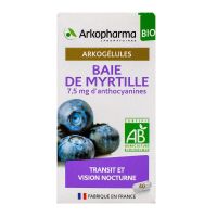 Arkogélules baie de myrtille 7,5mg anthocyanines 45 gélules