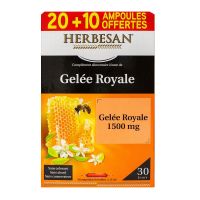 30 ampoules gelée royale 1500mg