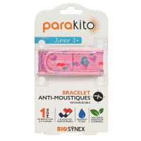 Bracelet anti-moustiques rechargeable Junior +3 ans Sirenes avec 2 recharges