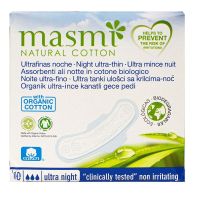 Masmi Natural Cotton 10 serviettes ultra nuit