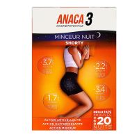 Anaca3 shorty minceur nuit noir L/XL