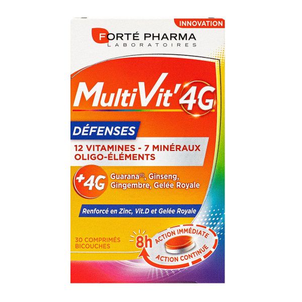 Multivit'4G défenses 30 comprimés