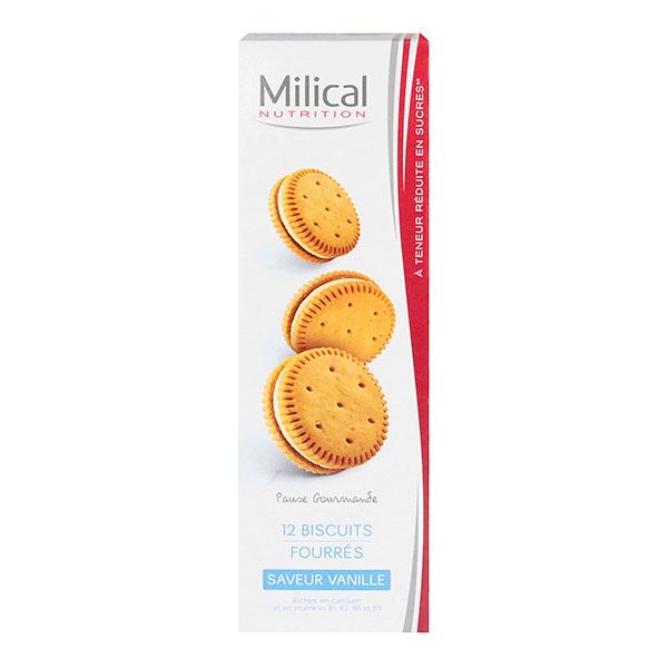 12 biscuits saveur vanille