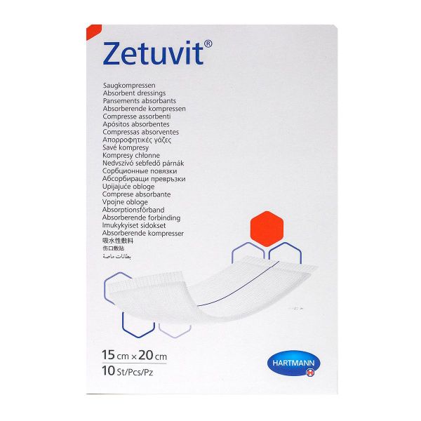 Zetuvit 10 pansements absorbants 15cm x 20cm