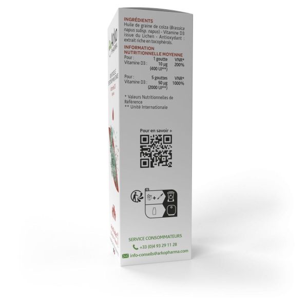 Vitamine D3 végétale 2000UI 15ml