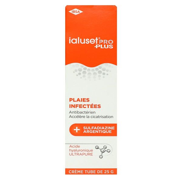 Ialuset Pro Plus plaies infectées 25g