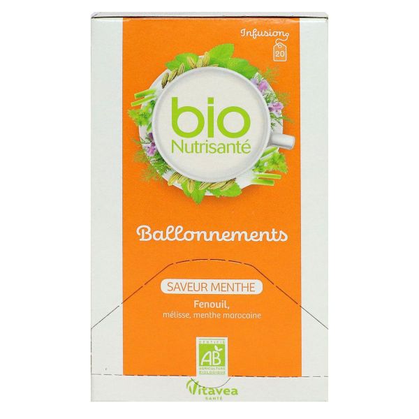 Ballonnements infusion saveur menthe bio 20 sachets