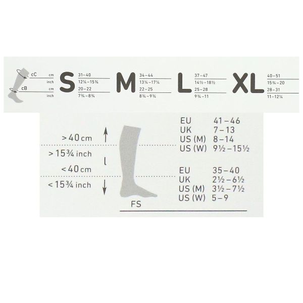 Chaussettes de compression Training Yellow L 41/46