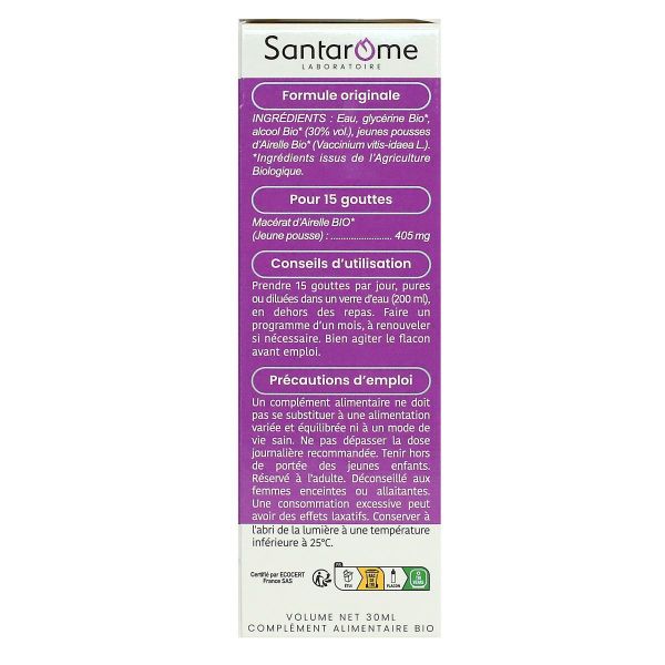 Gemmo airelle bio ménopause et troubles urinaires 30ml