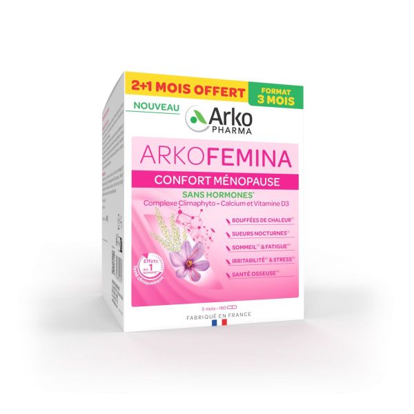 Arkofemina confort ménopause sans hormone 180 gélules