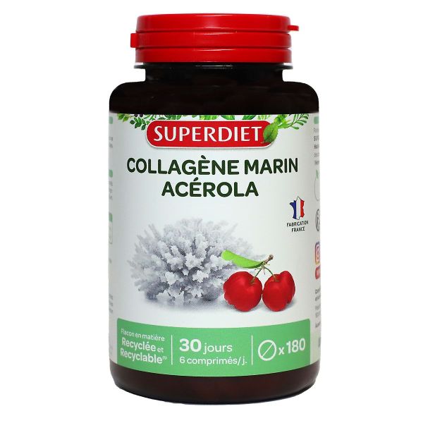 Collagène marin et acérola 180 comprimés