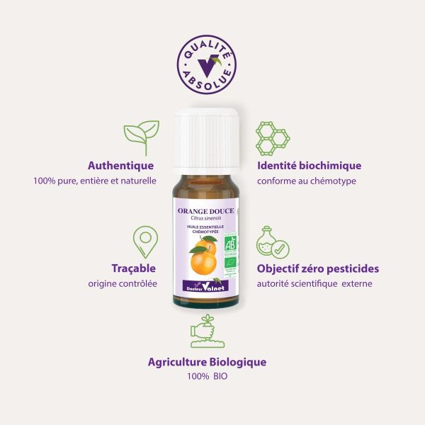 Huile essentielle orange douce 10ml