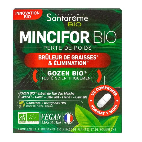 Mincifor bio perte de poids brûleur de graisses 120 comprimés