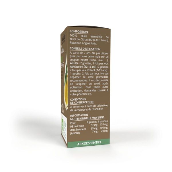 Huile essentielle n°03 citron 10ml