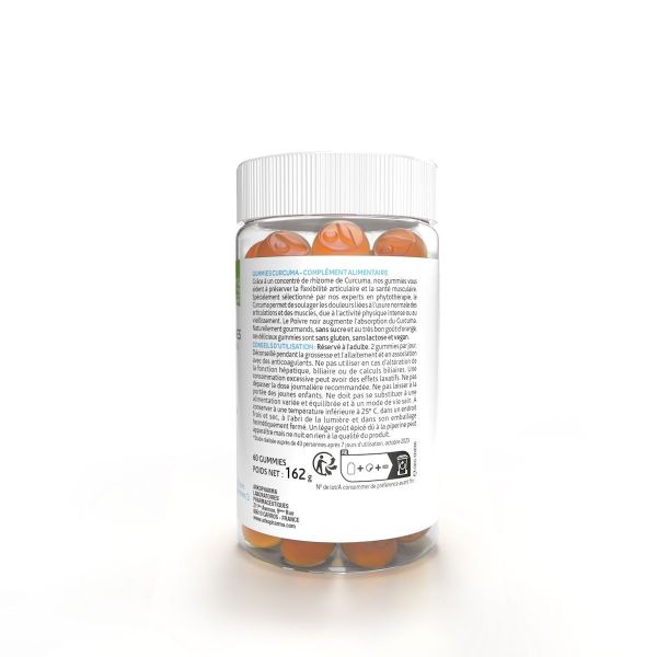 Douleurs articulaires et musculaires orange 60 gummies