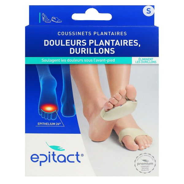 2 coussinets plantaires douleurs durillons taille S avec filet de lavage