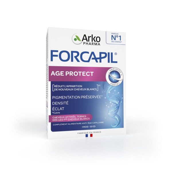 Forcapil Age Protect cheveux blancs et ternes 30 comprimés