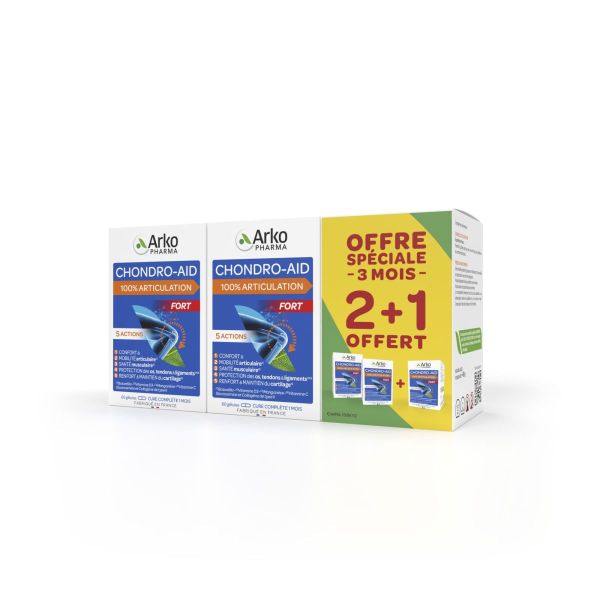 Chondro-Aid Fort 100% articulations 180 gélules