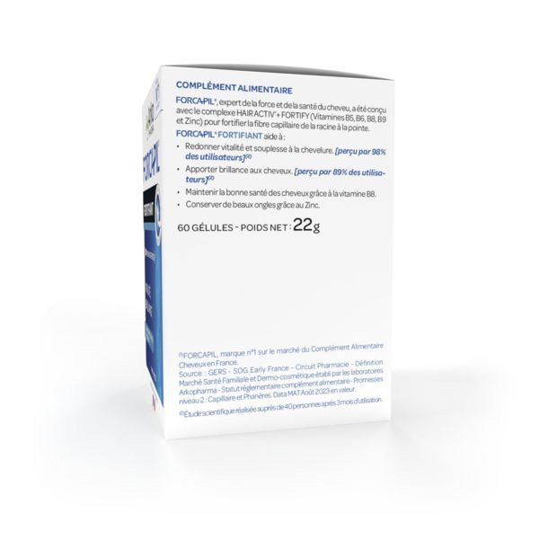 Forcapil cheveux et ongles fortifiant Zinc 60 gélules
