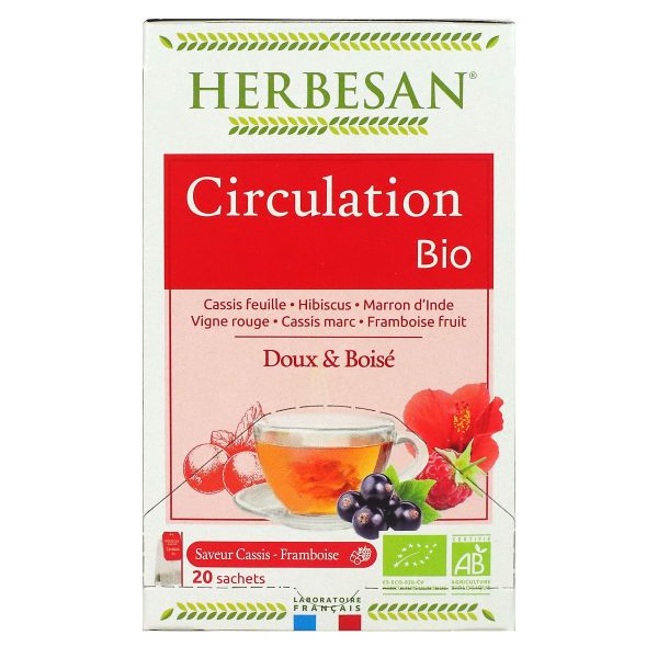 20 sachets infusion circulation