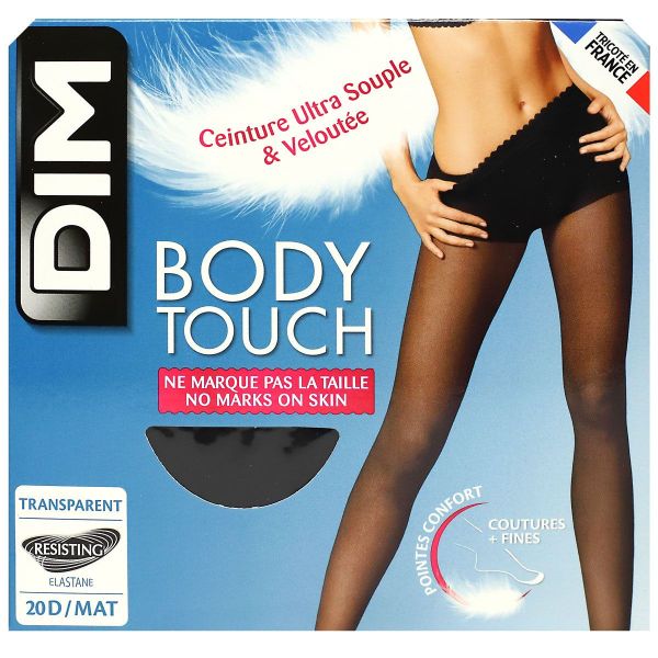 Body Touch collant femme voile noir mat 20D T4