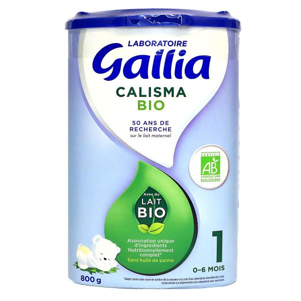 Calisma bio lait 1er âge 800g