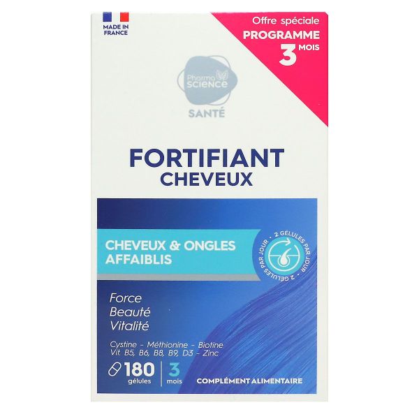 Fortifiant cheveux et ongles affaiblis 180 gelules