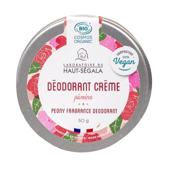 Déodorant crème pivoine bio 50g