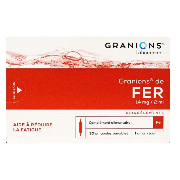 Granions de fer 30 ampoules