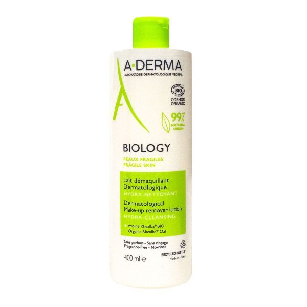 Biology lait hydra démaquillant dermatologique bio 400ml