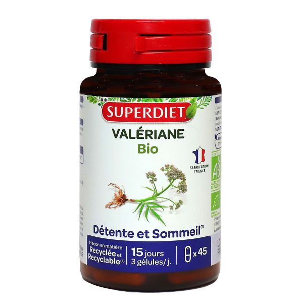 Valériane bio détente et sommeil 45 gélules