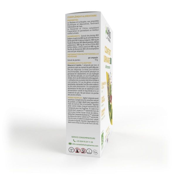 Arkofluides confort urinaire Ultra concentré bio 20 ampoules