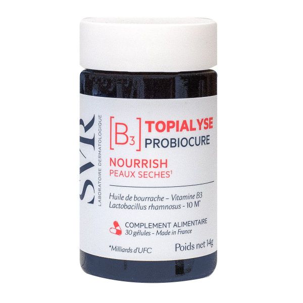 Topialyse B3 Probiocure Nourrish peaux sèches 30 gélules