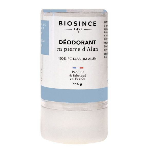 Biosince déodorant pierre d'Alun 100% potassium 115g