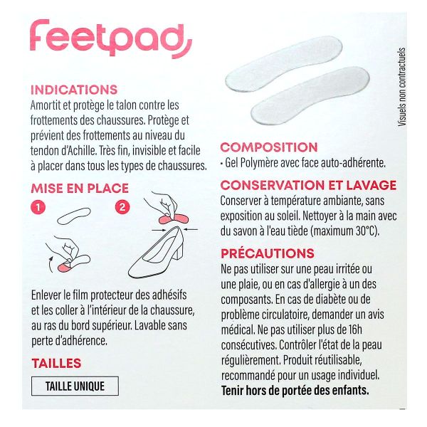 FeetPad 2 protections gel talon taille unique