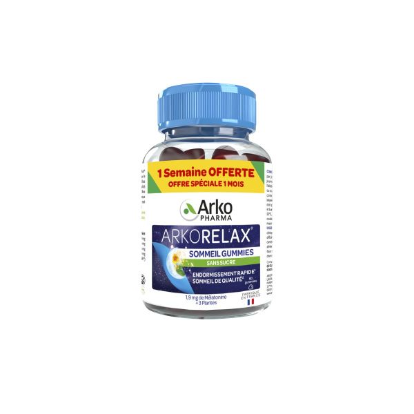 Arkorelax sommeil 60 gummies sans sucre
