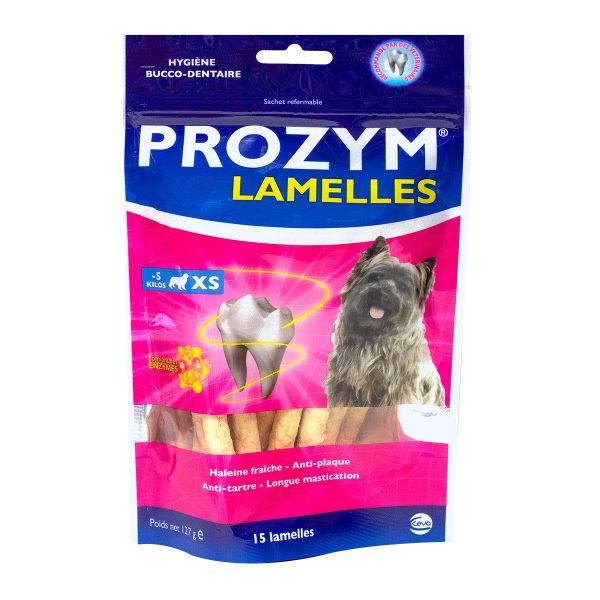 Prozym lamelles chien XS -5kg 15 sticks