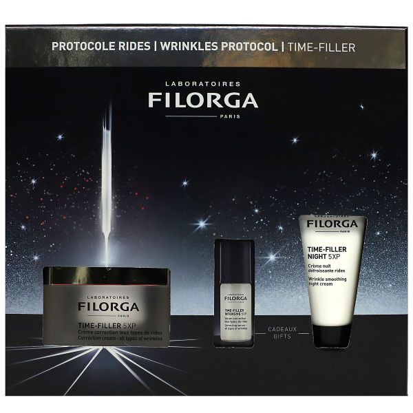Coffret Time-Filler 5XP gel-creme correction tous types de rides 50ml + routine anti-rides offerte