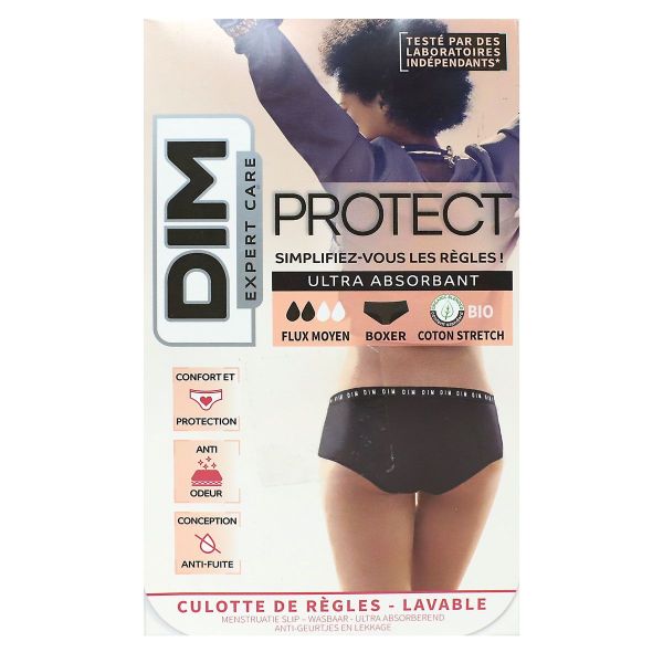 Protect boxer culotte de règles lavable