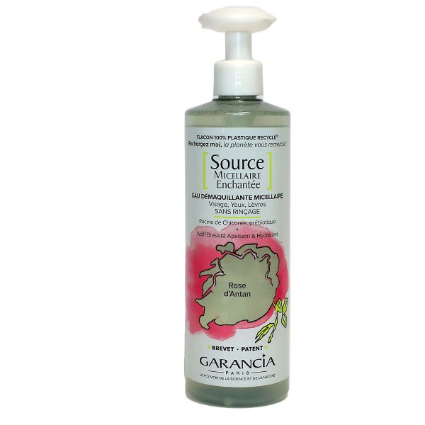 Source micellaire enchantée eau démaquillante rose d'Antan 400ml