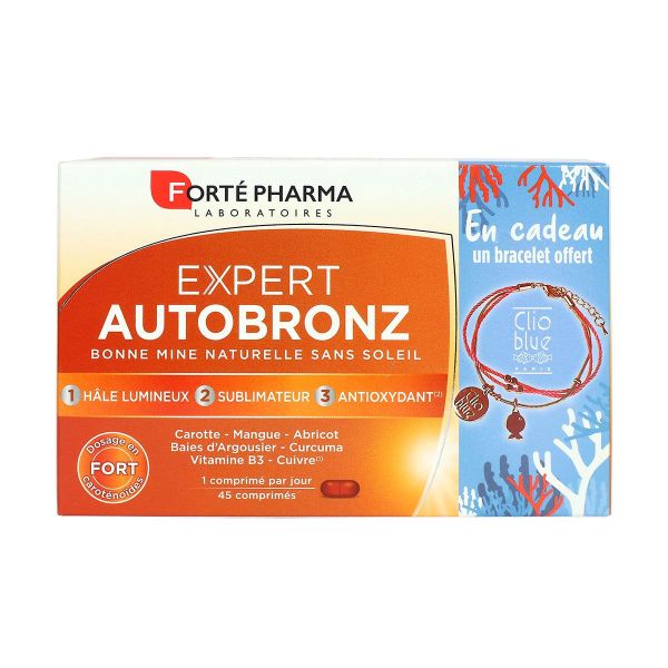 Expert Autobronz 45 comprimés + 1 bracelet offert