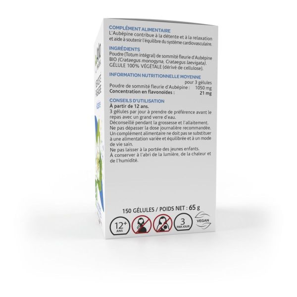 Arkogélules aubépine bio nervosité passagère 150 gélules